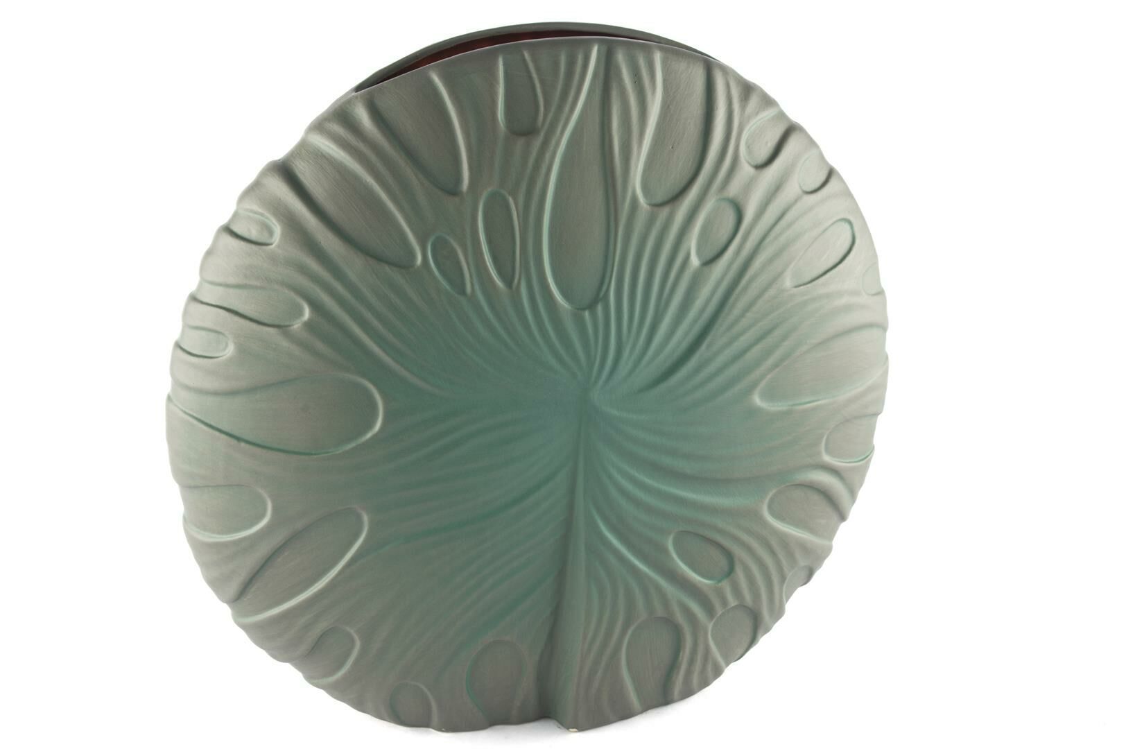 Gri Yeşil Porselen Vazo 34x12x34cm