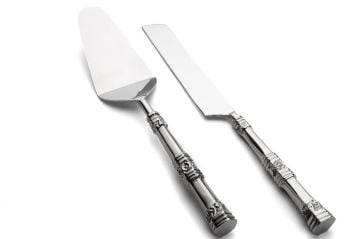 Shay Gümüş 2li Kek Servis Seti