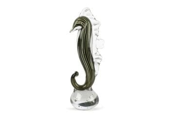 Yeşil Siyah Cam Dek Denizatı 33x11cm