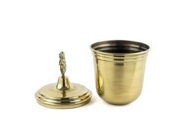 Gold Kapaklı Dek Obje 22x27cm