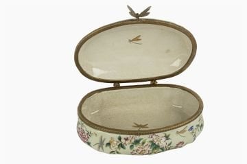 Yeşil Yusufçuk Dekoratif Takı Kutusu 26x15cm