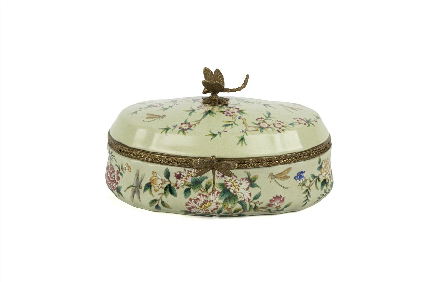 Yeşil Yusufçuk Dekoratif Takı Kutusu 26x15cm