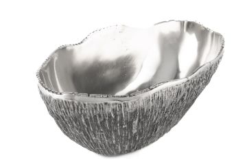 Gümüş Oval Şampanya Kovası 38x23x19cm
