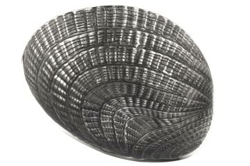 Gümüş Deniz Kabuğu Dekor Kase 41x36x14cm