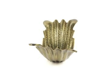 Antik Gold Dalga Dek Obje 20x43x15cm