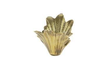 Antik Gold Dalga Dek Obje 18x35x18cm