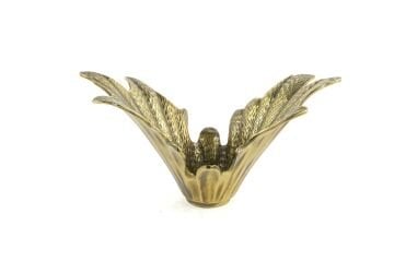 Antik Gold Dalga Dek Obje 18x35x18cm