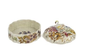 Kuğu Kapaklı Dekoratif Takı Kutusu 15x13cm