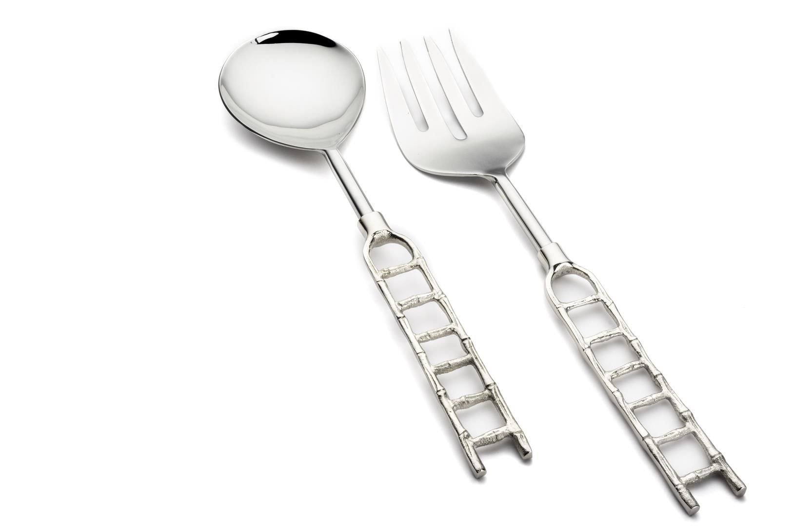 Lena Gümüş 2li Salata Servis Seti