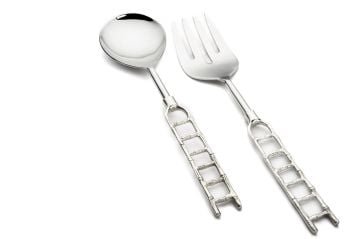 Lena Gümüş 2li Salata Servis Seti