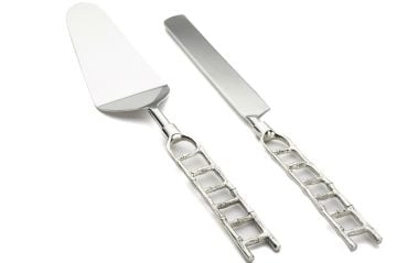 Lena Gümüş 2li Kek Servis Seti