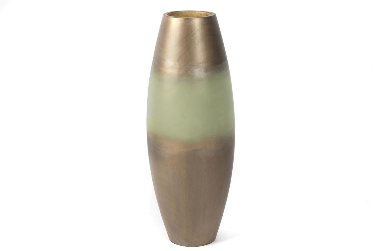 Degradeli Ahşap Vazo 11x47cm