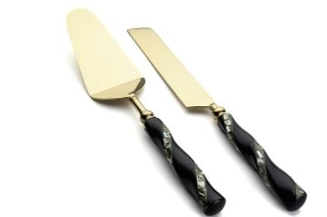 Elsa Gold 2li Kek Servis Seti