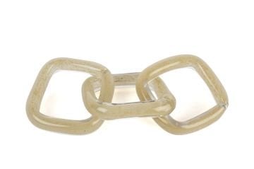 Krem Rengi Cam Zincir 22x5cm