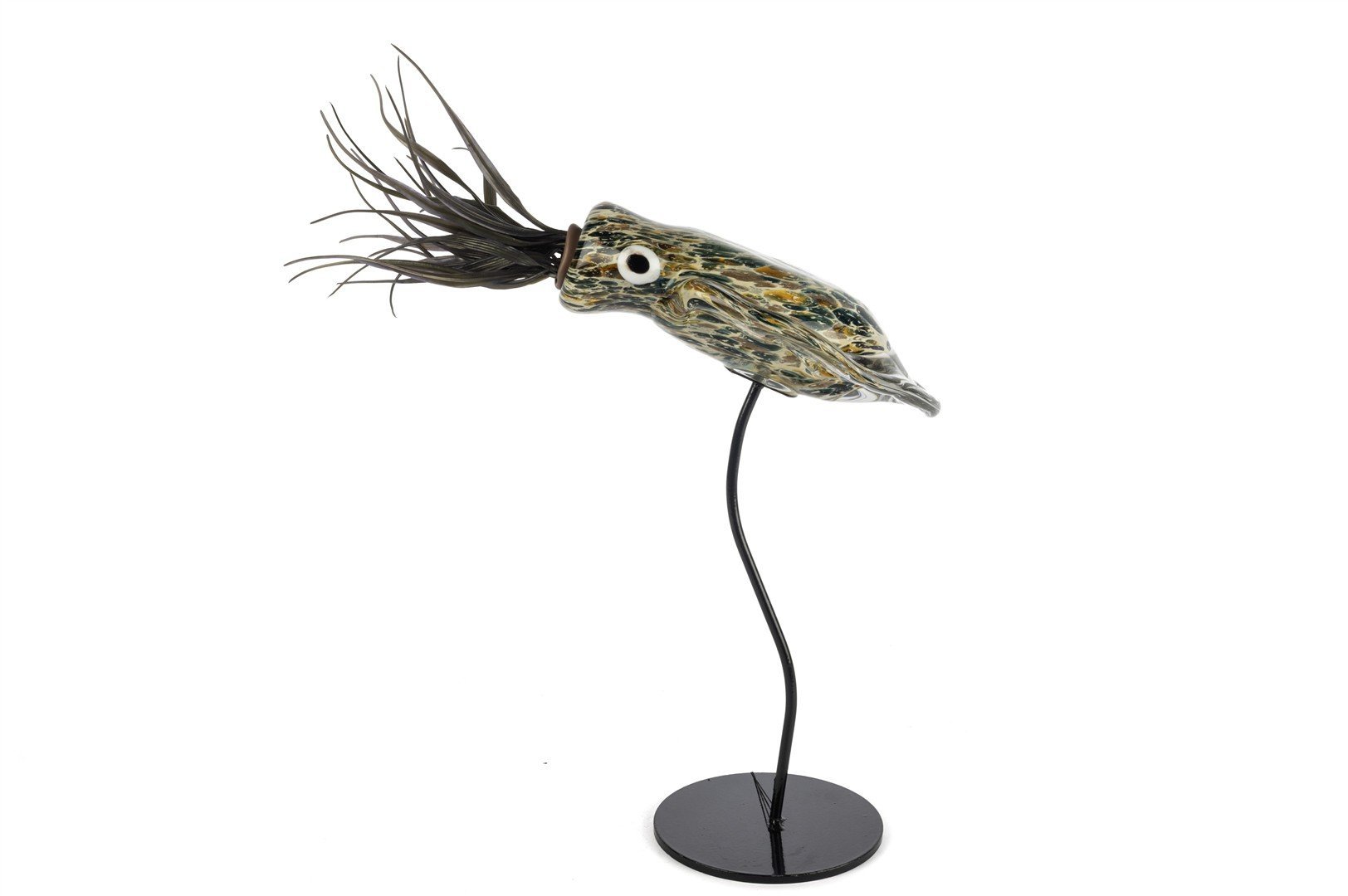 Kahve Yeşil Cam Kalamar Balığı 30x14x40cm