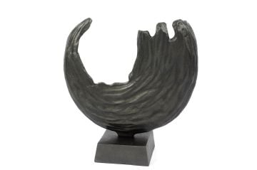 Siyah Wayvy Dekoratif Obje 36x13x34cm