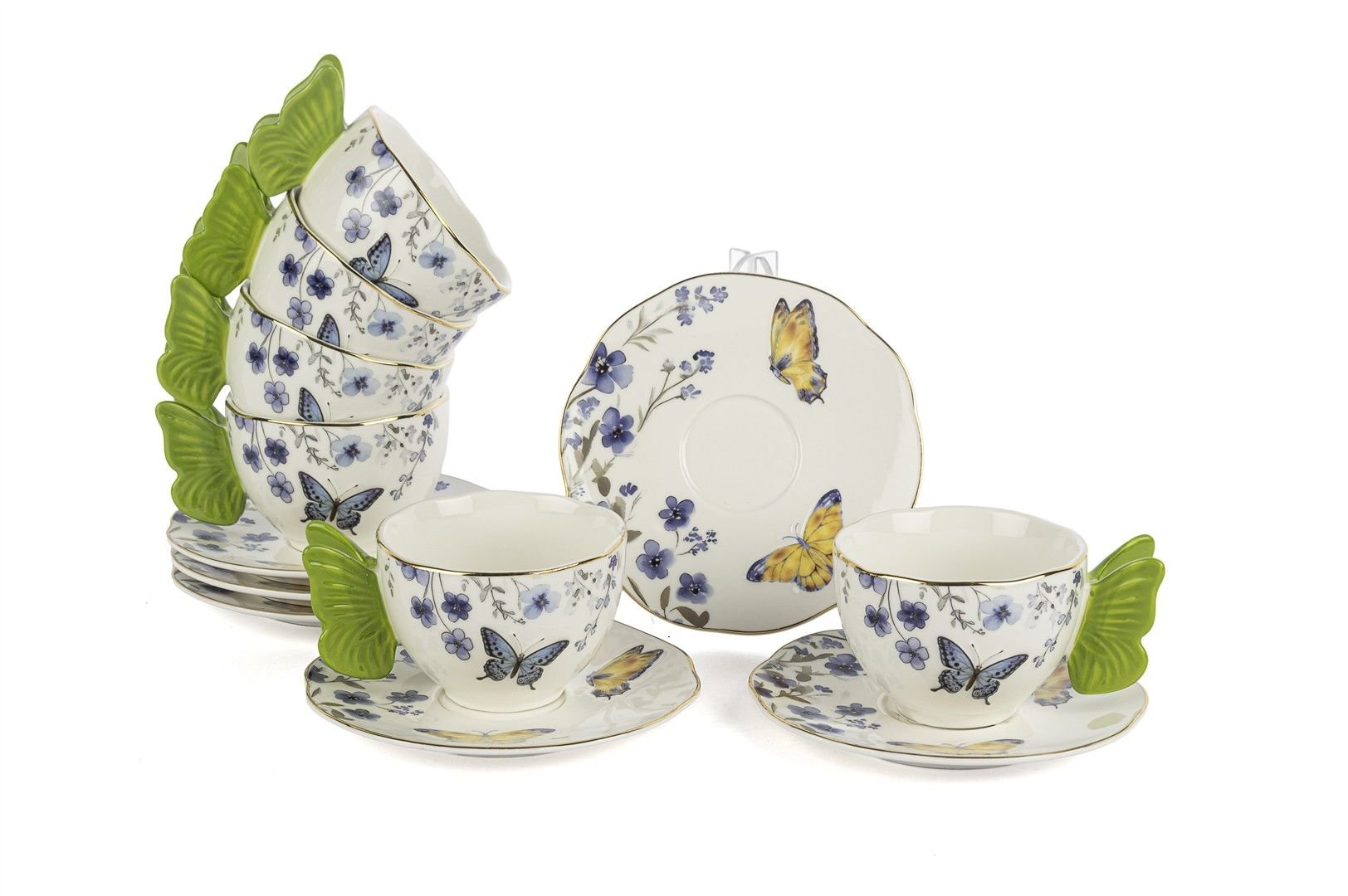 Butterfly Lovers 6lı Kahve Fincan Seti 120cc