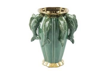 Yeşil Balıklı Vazo 25x31cm