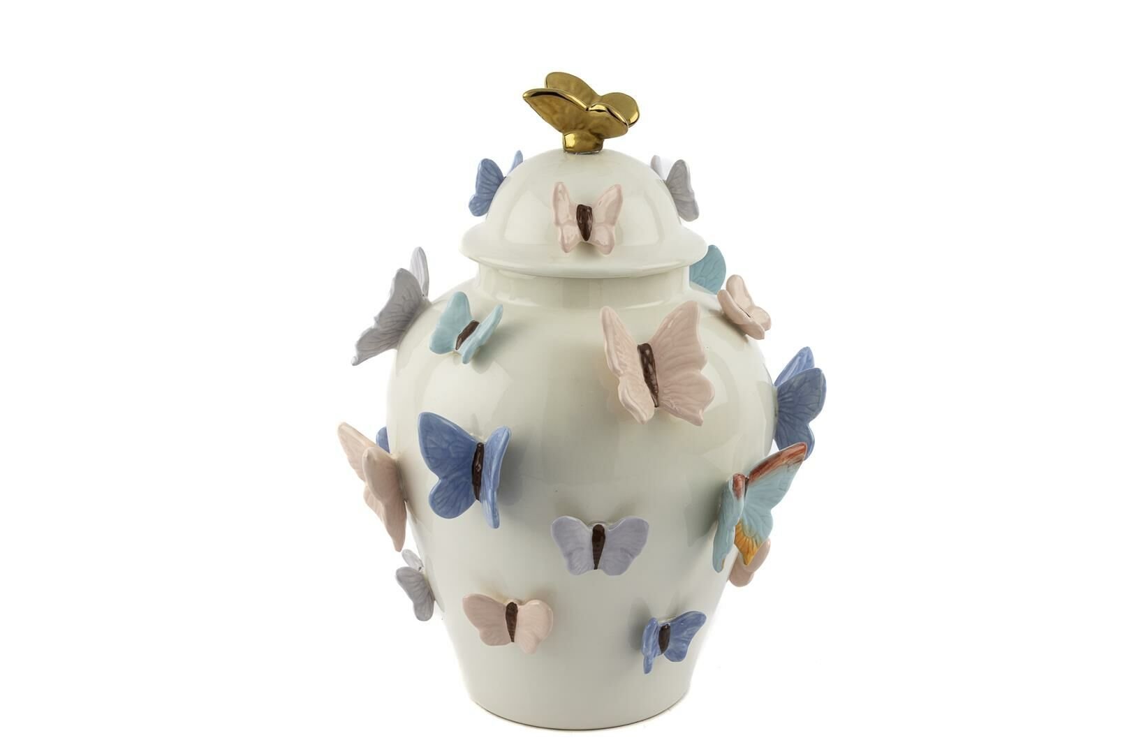 Kelebekli Kapaklı Küp 28x37cm