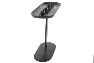 Siyah Bronz Ayaklı 4lü Mumluk 33x14x31cm