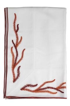 Doris Kırmızı Beyaz 180x280 Masa Örtüsü