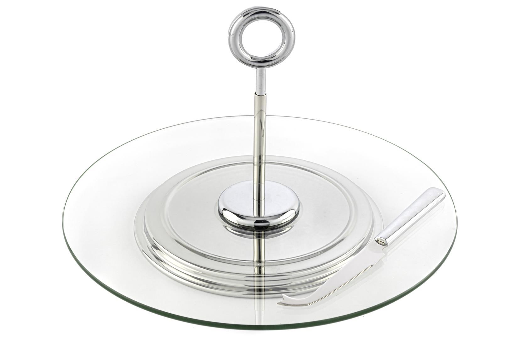 Cam Peynir Sevis Tabağı Seti 31x20cm