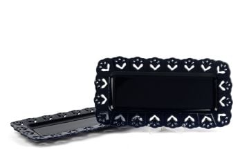 Lacivert Dikdörtgen 2li Servis Tabağı 37x18cm