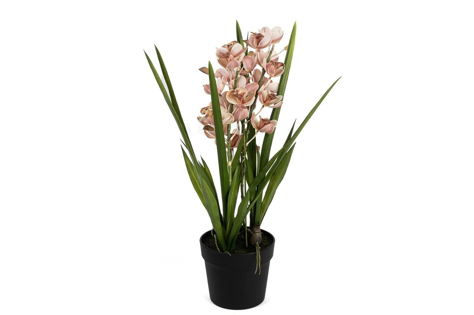Pembe Yapay Simbidyum Orkide 58cm