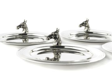 Horse Çelik 6lı Çay Tabağı Seti 11cm