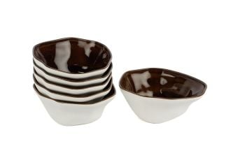 Beyaz Karamel 6lı Kase 16cm