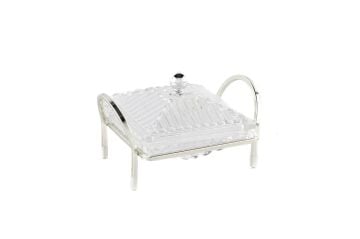 Gümüş Standlı Kapaklı Servis 16x14x10cm