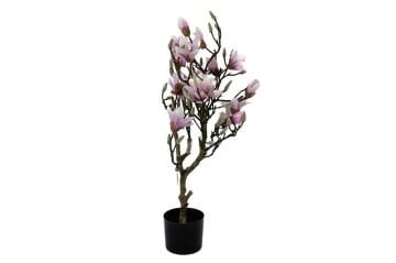 Krem Lila Yapay Manolya Ağacı 90cm