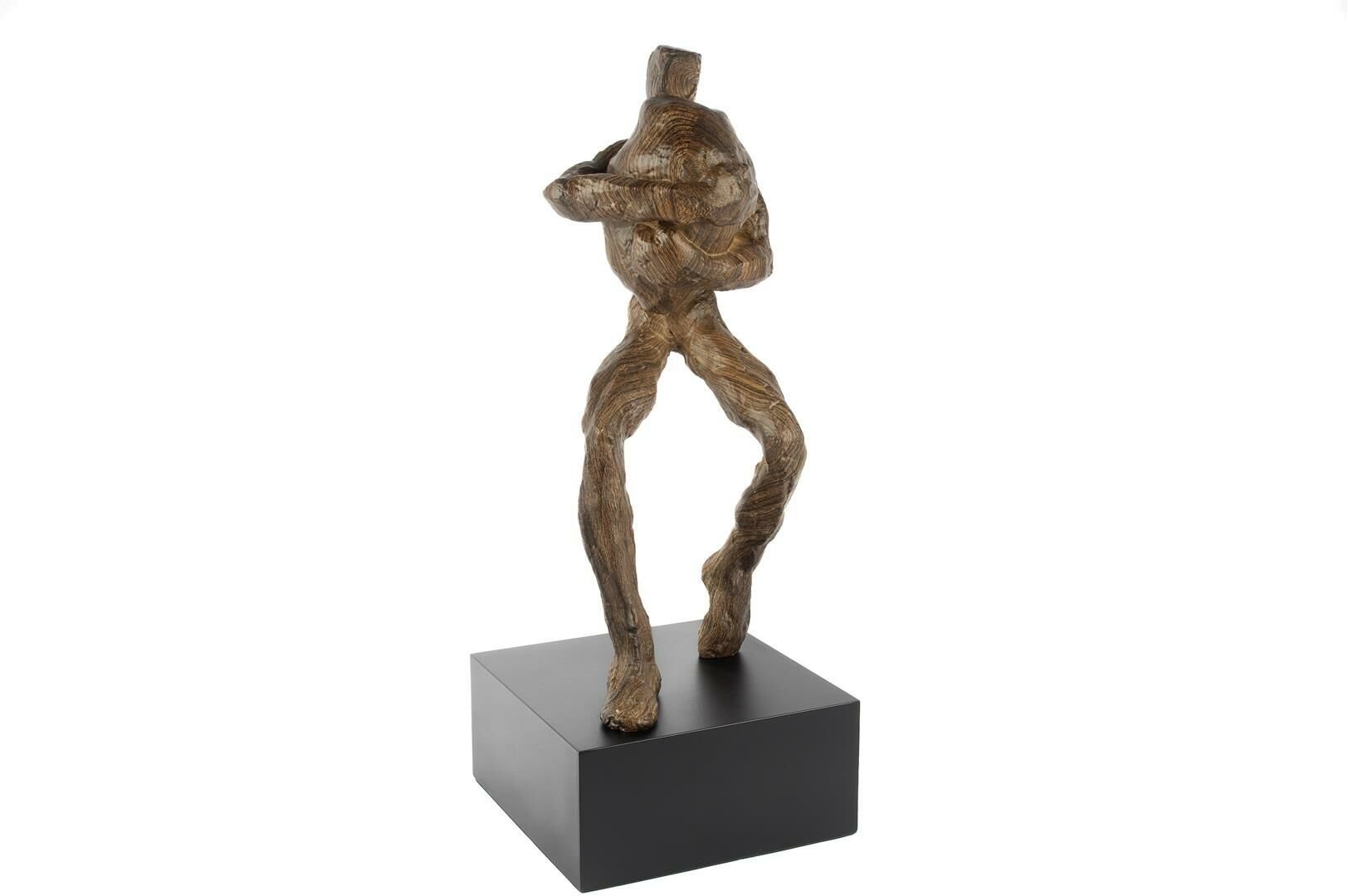 Metal Standlı Top Taşıyan Adam Dekoratif Obje 22x22x56cm