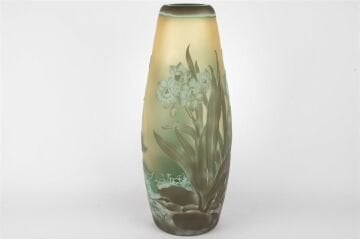 Yeşil Çiçekli  Vazo 20x50cm