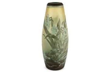 Yeşil Çiçekli  Vazo 20x50cm