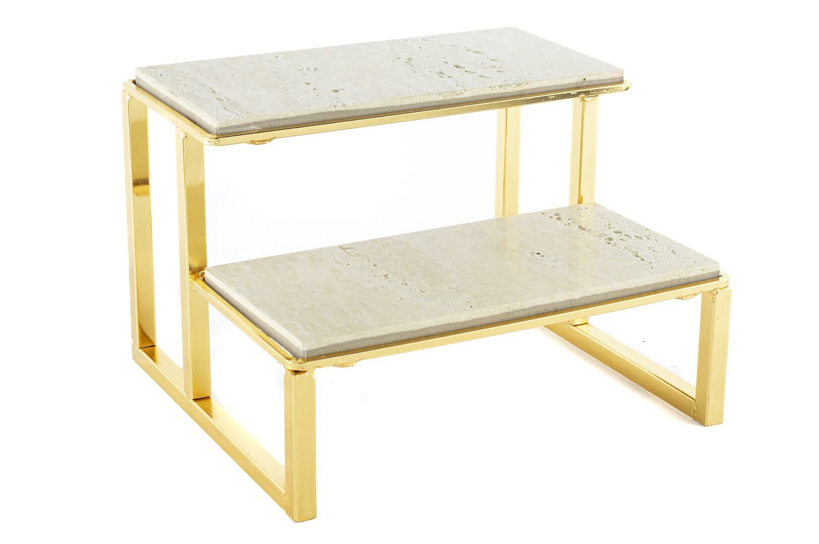 Gold 2 Katlı Granit Sunumluk 21x19x25cm