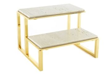 Gold 2 Katlı Granit Sunumluk 21x19x25cm