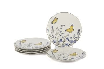 Butterfly Lovers 6lı Pasta Tabağı 20cm