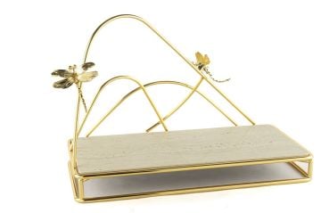 Gold Metal Granit Sunumluk 44x21x30cm