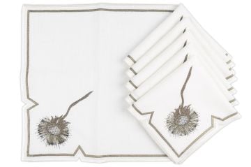 Ella beyaz 6lı peçete 40x40