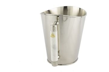 Bee Lux Gümüş Şarap Soğutucu 20x31cm