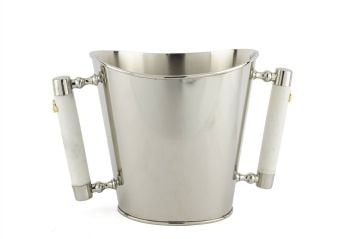 Bee Lux Gümüş Şarap Soğutucu 20x31cm