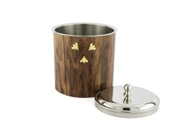 Bee Lux Ahşap Saklama Kabı 15cm