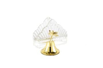 Gold Ayaklı Cam Peçetelik 12x7x13cm