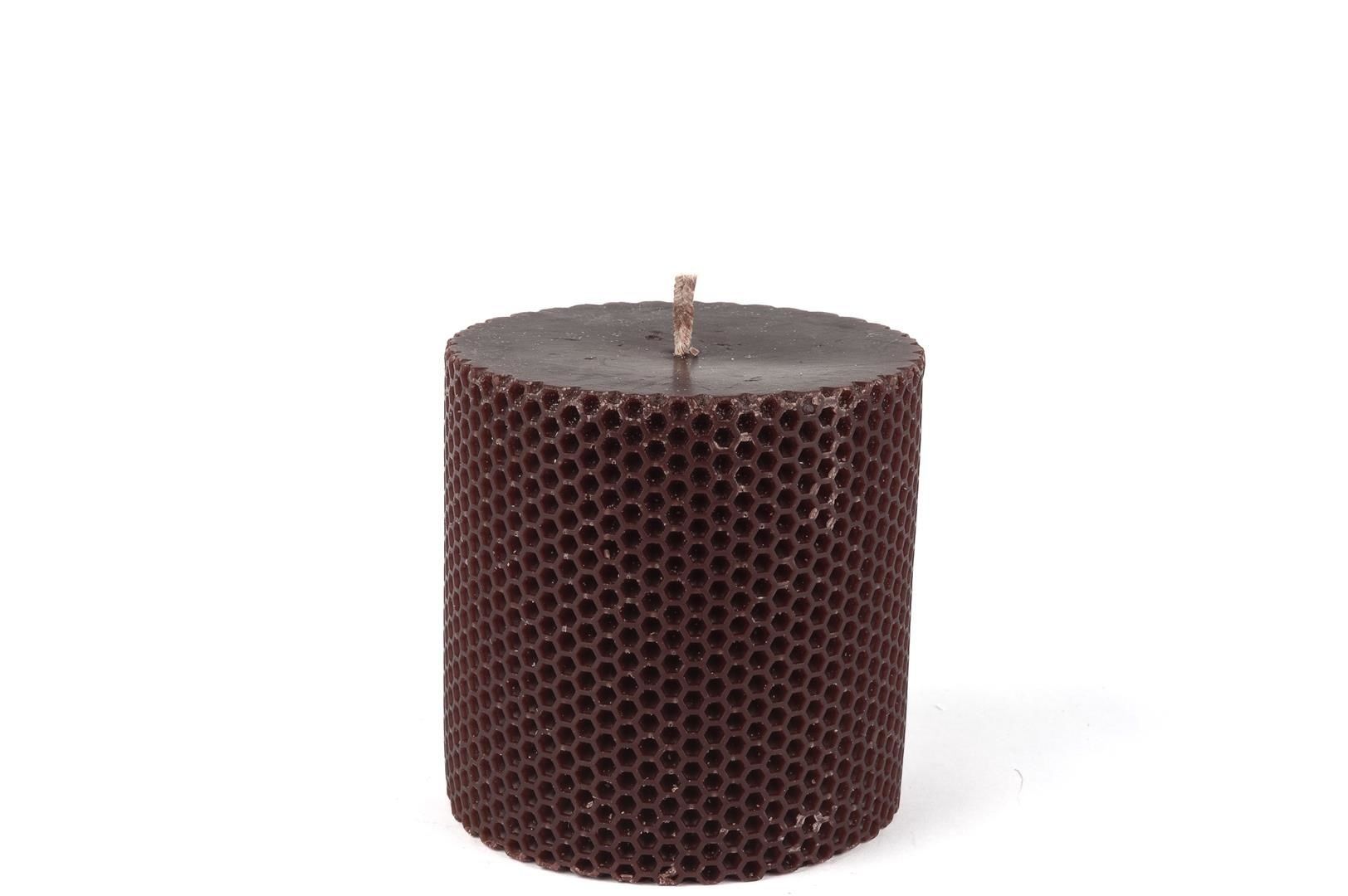 Petek Bordo Silindir 10x10 mum