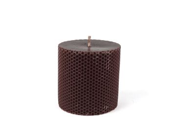 Petek Bordo Silindir 10x10 mum