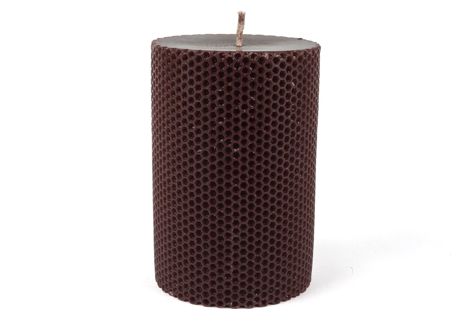 Petek Bordo Silindir 10x15 mum