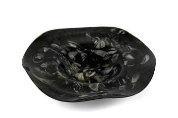 Yeşil Simli Dek Tabak 35x8cm