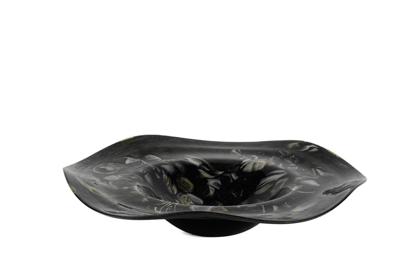 Yeşil Simli Dek Tabak 35x8cm