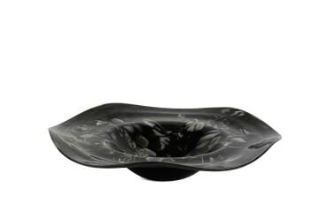 Yeşil Simli Dek Tabak 35x8cm